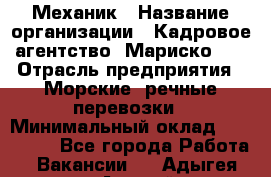 Механик › Название организации ­ Кадровое агентство "Мариско-2" › Отрасль предприятия ­ Морские, речные перевозки › Минимальный оклад ­ 197 400 - Все города Работа » Вакансии   . Адыгея респ.,Адыгейск г.